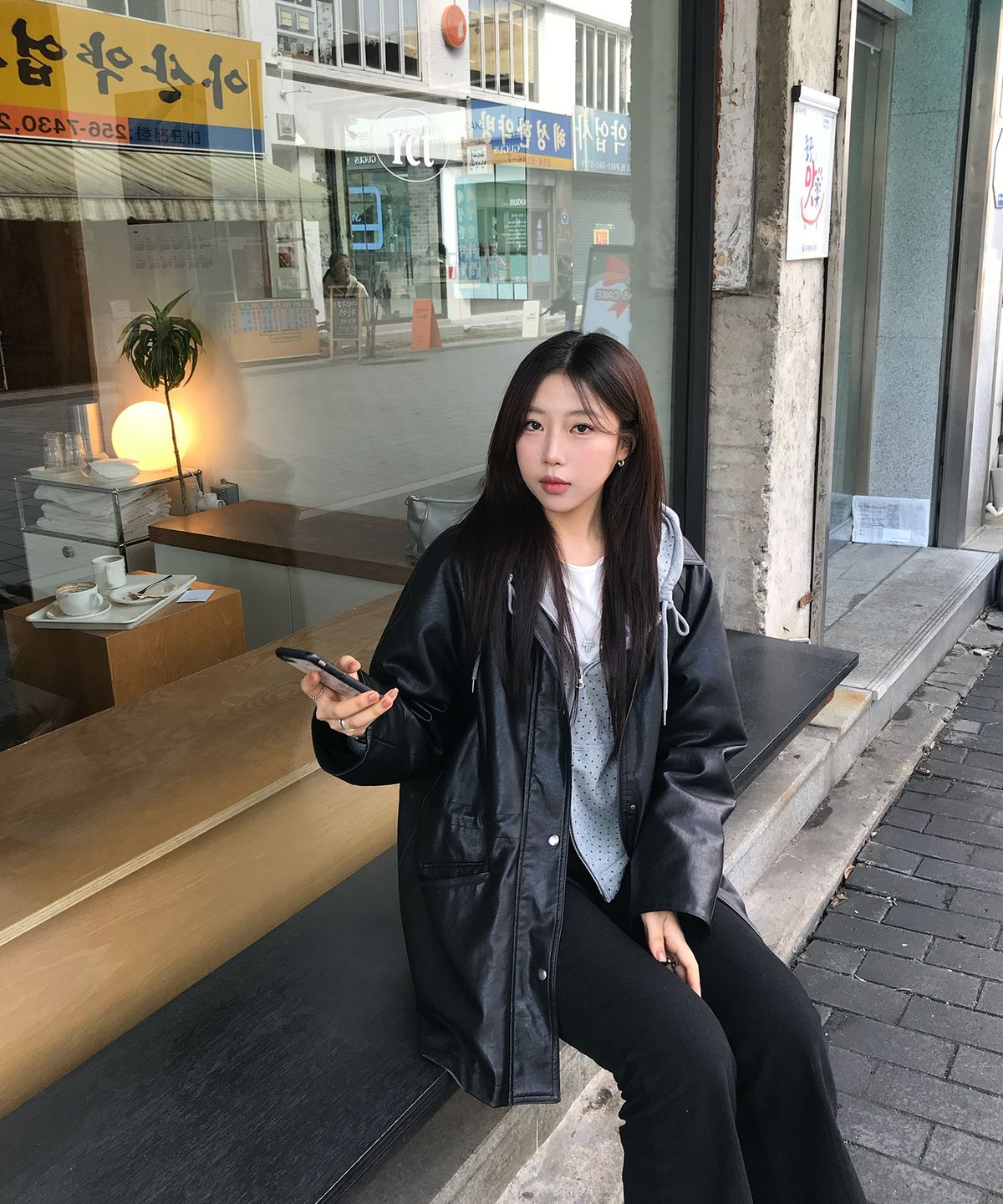 미쏘(MIXXO) 스티치 후드집업_MIWJMG326C