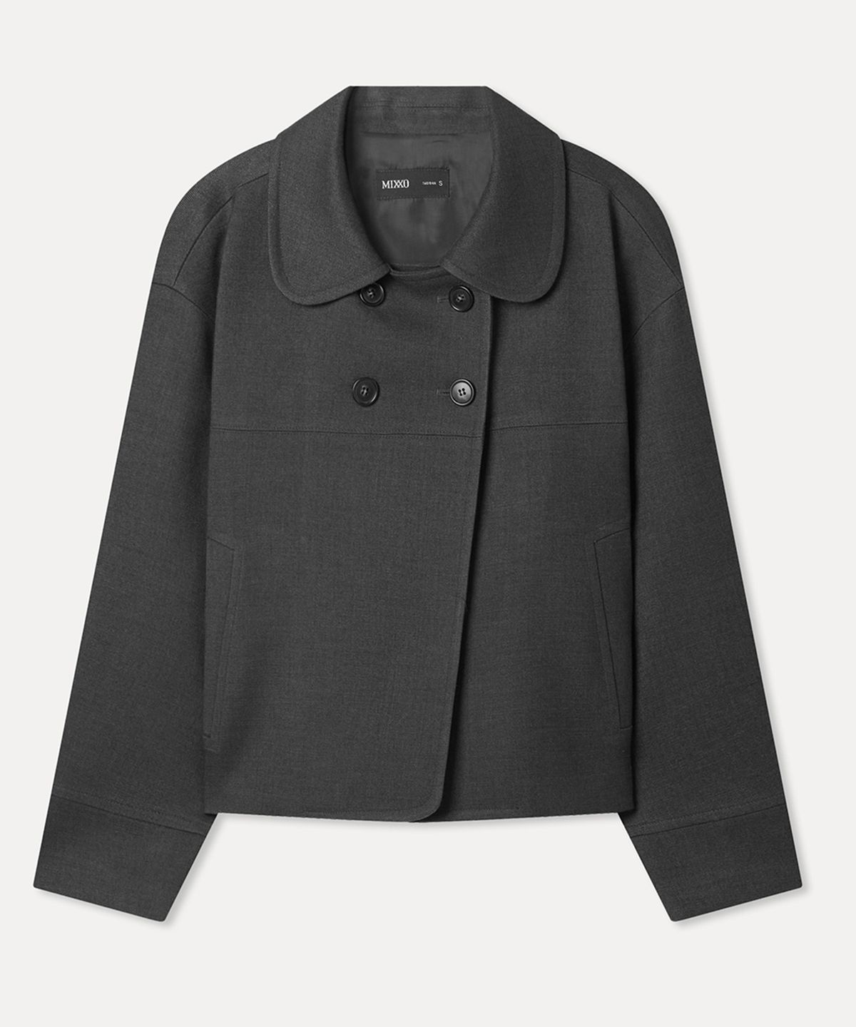 미쏘(MIXXO) 라운드카라 자켓_MIWJKG917G