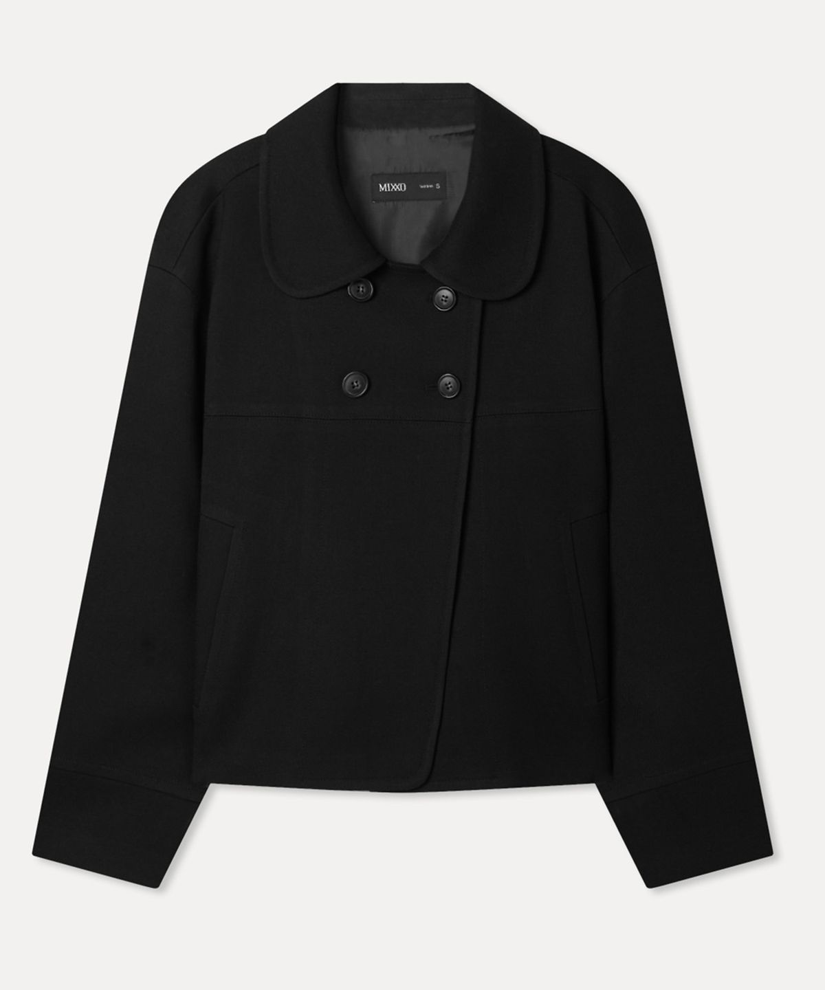 미쏘(MIXXO) 라운드카라 자켓_MIWJKG917G