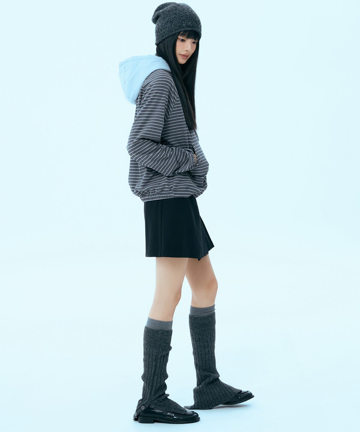 미쏘(MIXXO) 버튼 포인트 레그워머_MIAAYG31SS