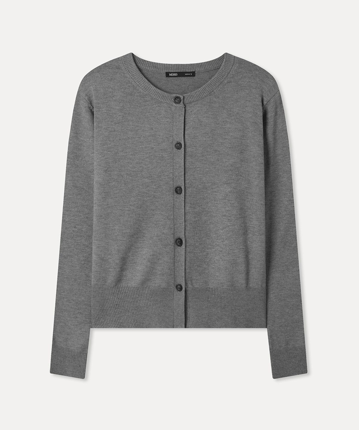 미쏘(MIXXO) 라운드넥 도톰 가디건_MIWCKG330T