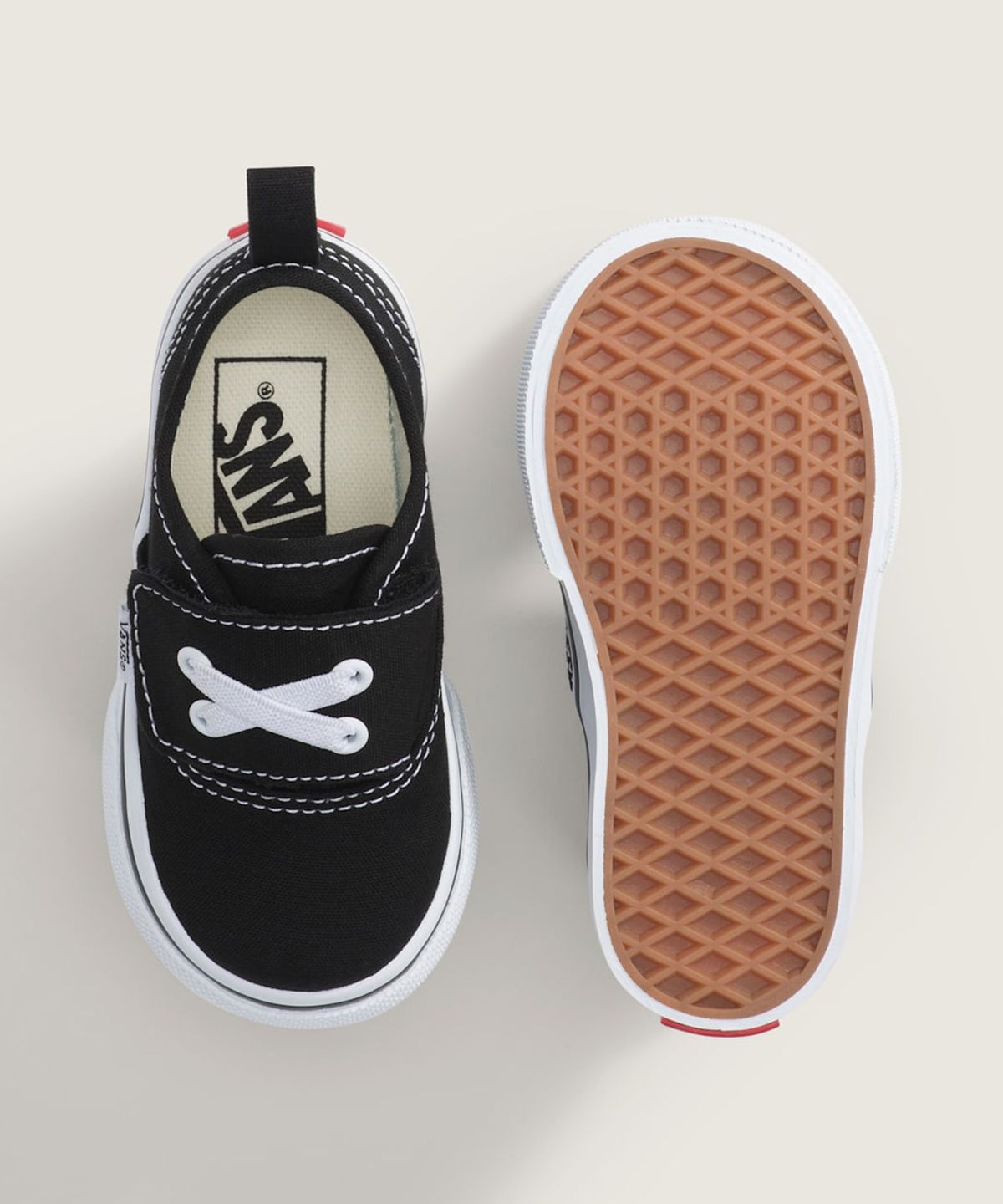 반스 키즈(VANS KIDS) 어센틱 엘라스틱 V 토들러 - 블랙 / VN000EENBLA1