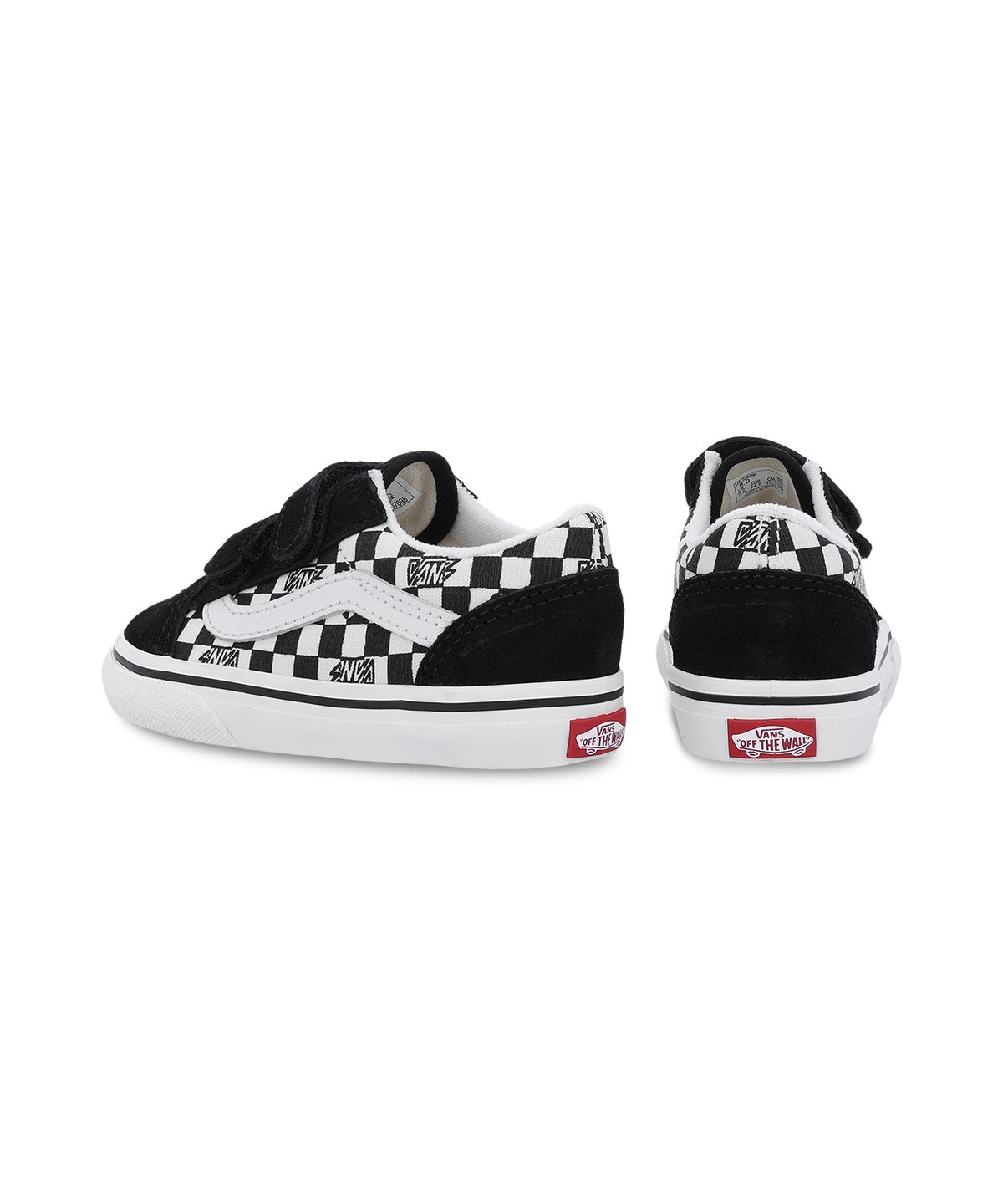 반스 키즈(VANS KIDS) 올드스쿨 V 토들러 - 체크블랙 / VN000CRWBLA1