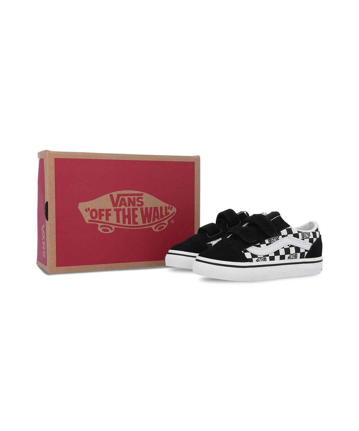 반스 키즈(VANS KIDS) 올드스쿨 V 토들러 - 체크블랙 / VN000CRWBLA1
