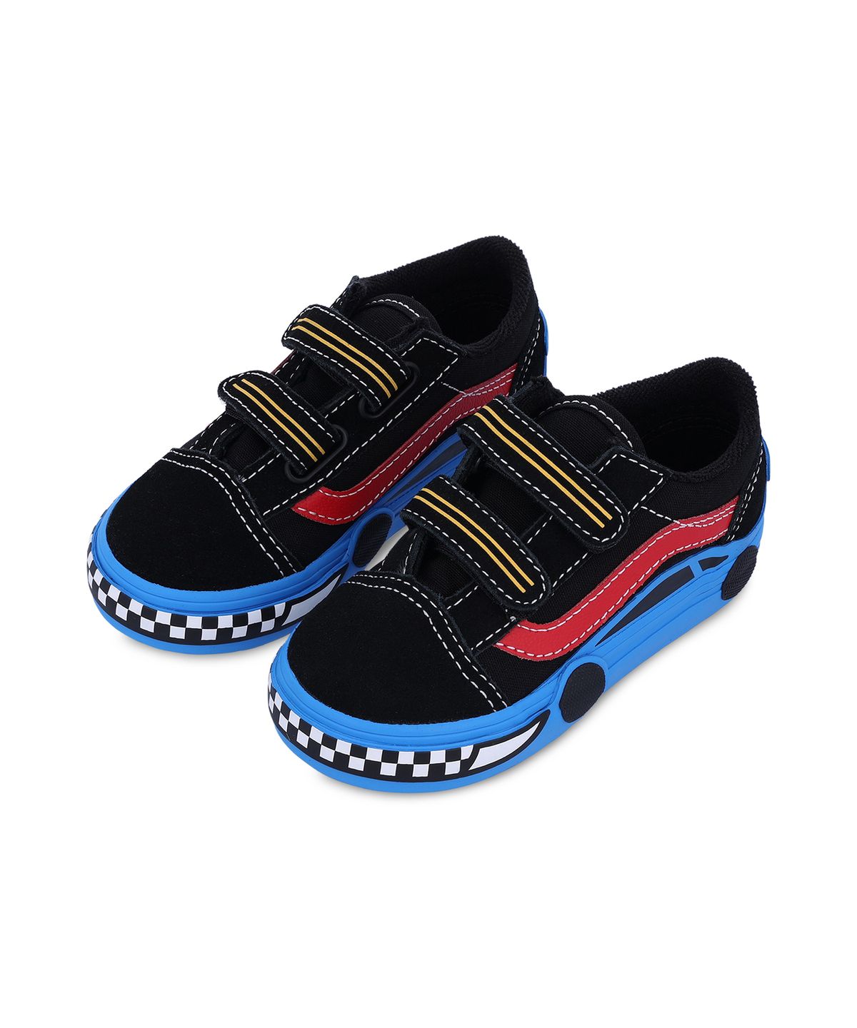 반스 키즈(VANS KIDS) 올드스쿨 V 카 토들러 - 블랙블루 / VN000EE7Y611