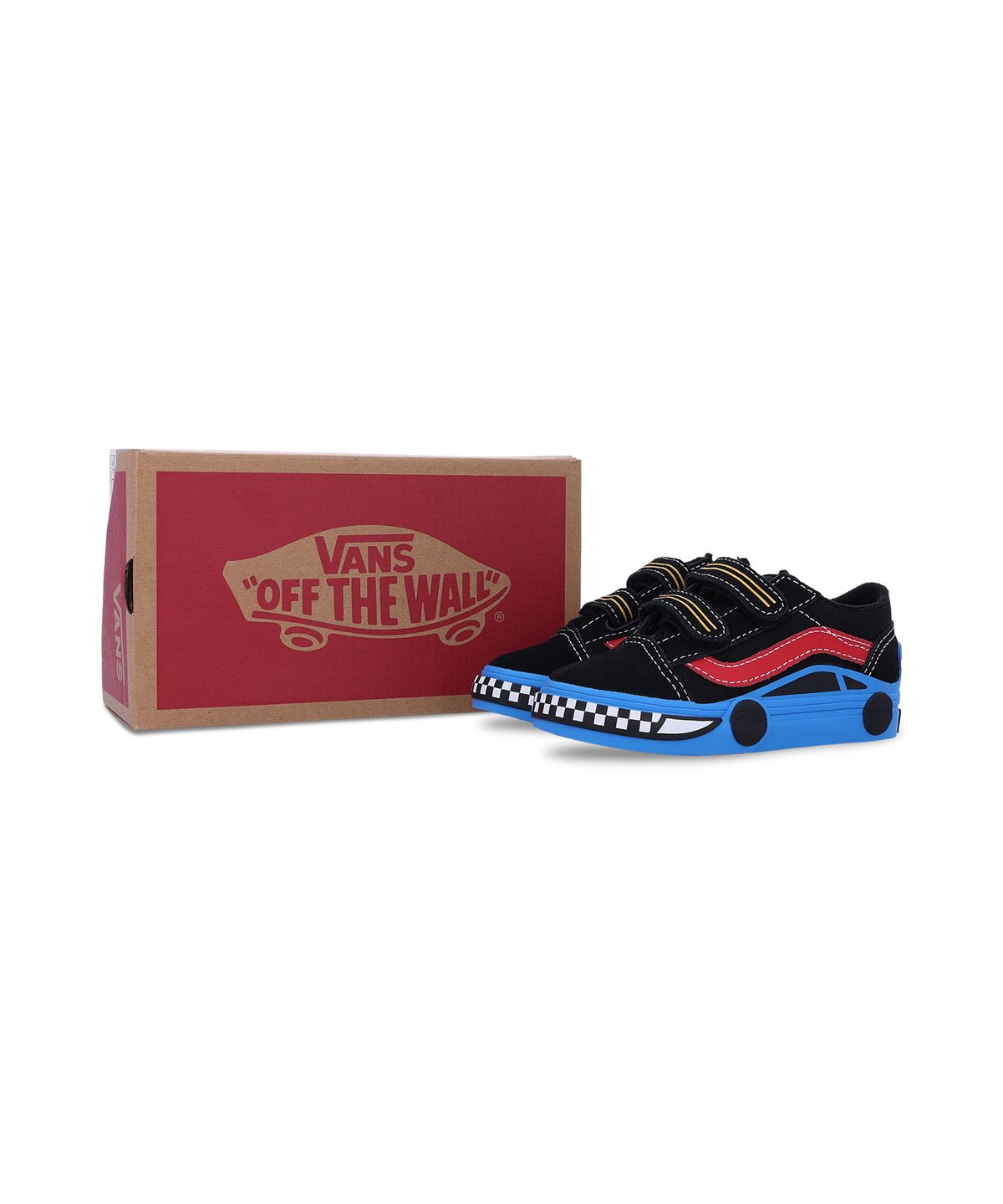 반스 키즈(VANS KIDS) 올드스쿨 V 카 토들러 - 블랙블루 / VN000EE7Y611