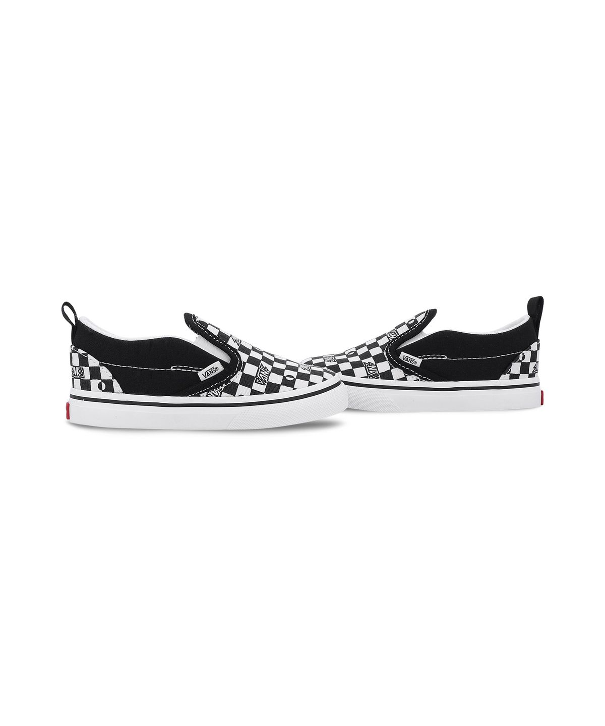 반스 키즈(VANS KIDS) 슬립온 V 토들러 - 체크블랙 / VN000D0SBA21