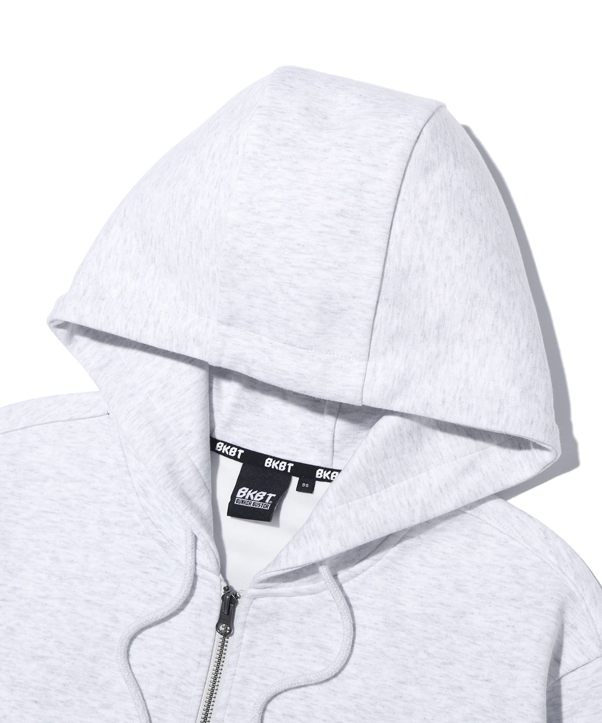 벙커버스터(BUNKERBUSTER) 어컴플리쉬 레터링 후드집업 MQ1JU036_LIGHT GREY