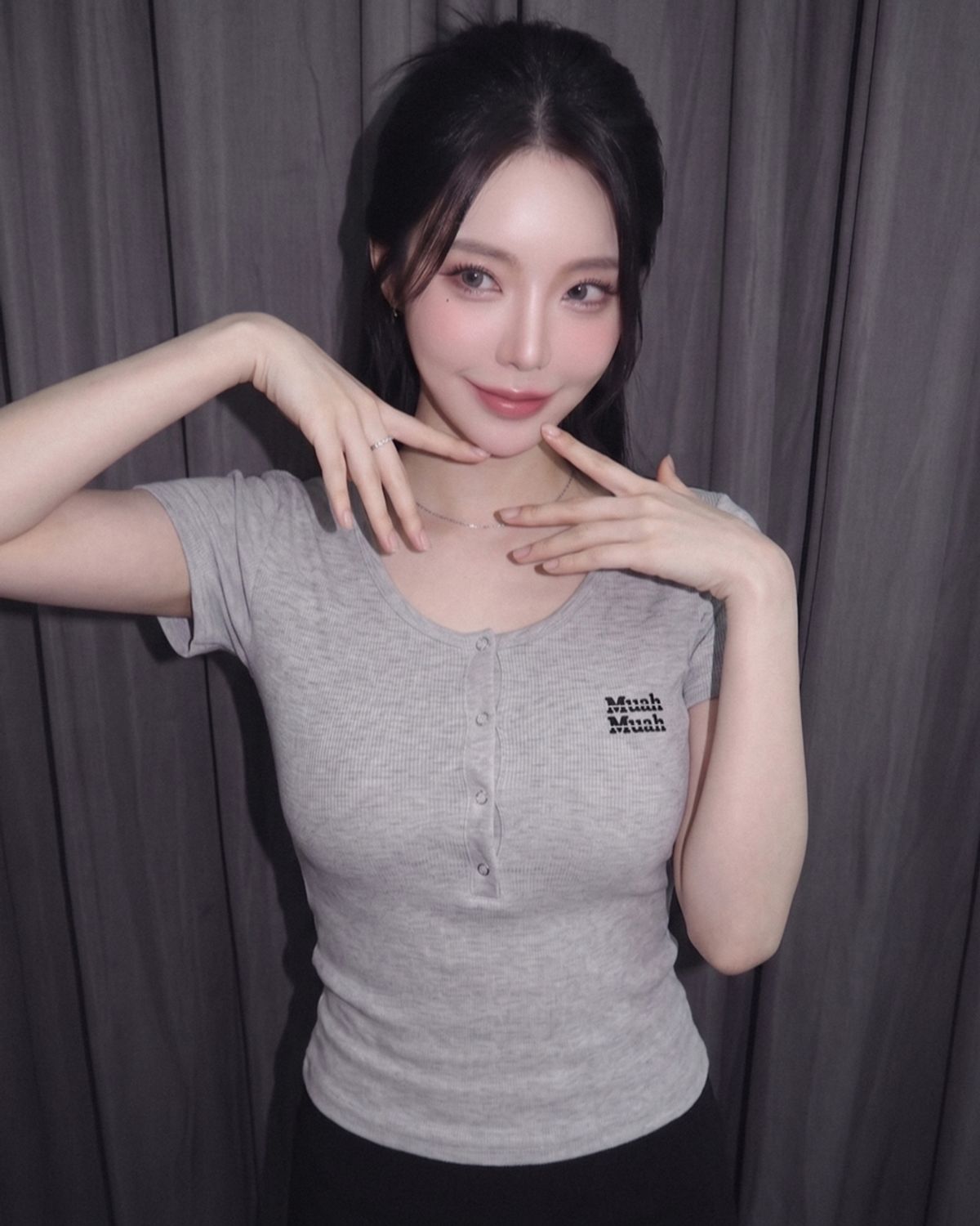 무아무아(MUAHMUAH) 헨리넥 반팔 티셔츠 [6color]