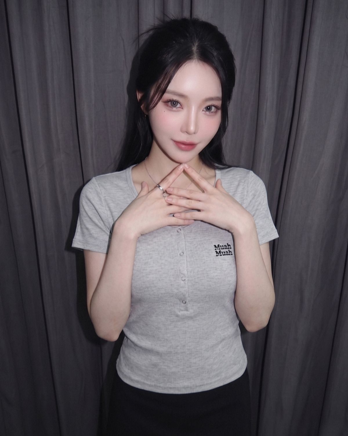 무아무아(MUAHMUAH) 헨리넥 반팔 티셔츠 [6color]