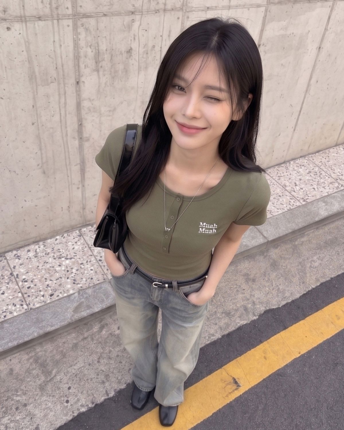 무아무아(MUAHMUAH) 헨리넥 반팔 티셔츠 [6color]