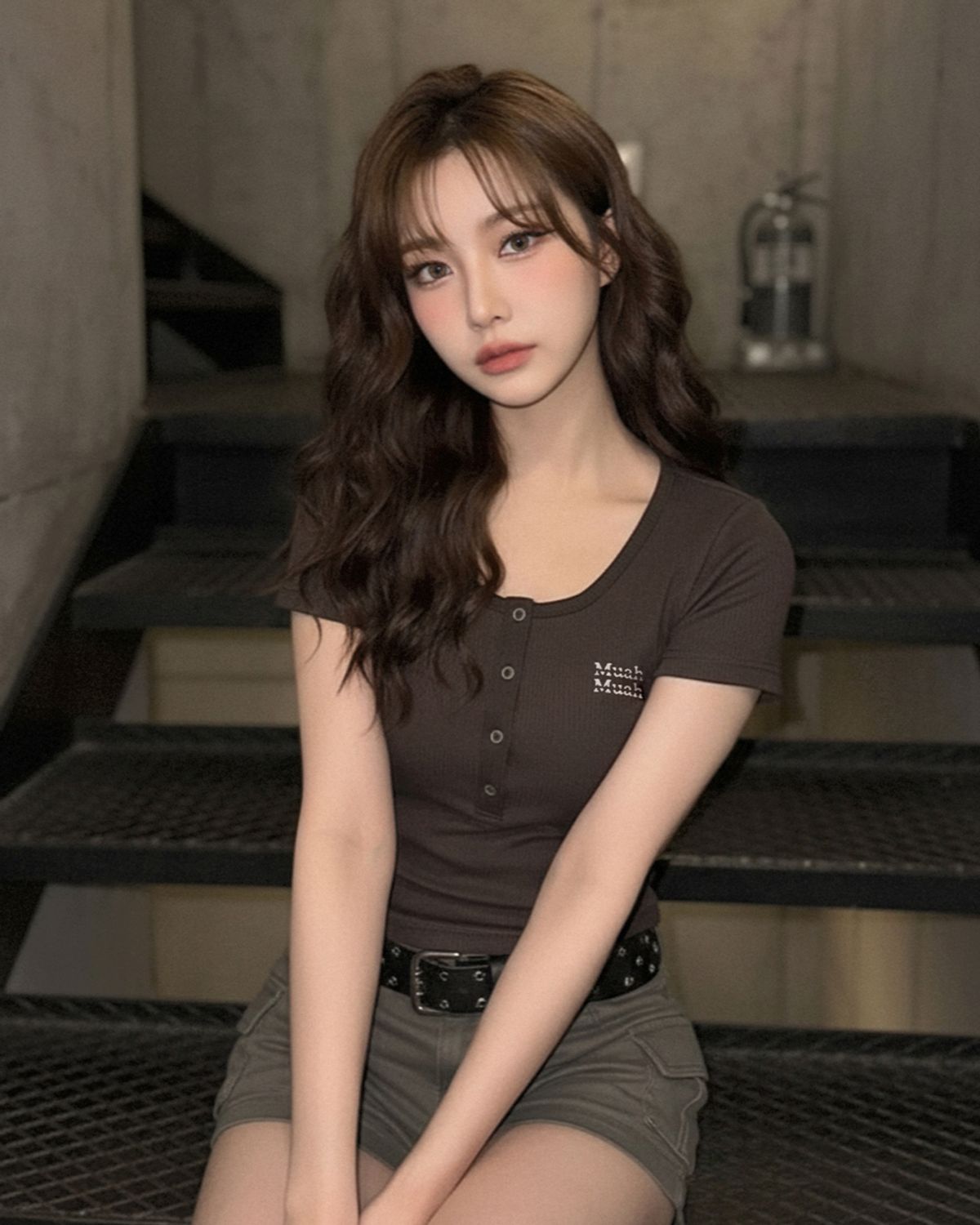 무아무아(MUAHMUAH) 헨리넥 반팔 티셔츠 [6color]