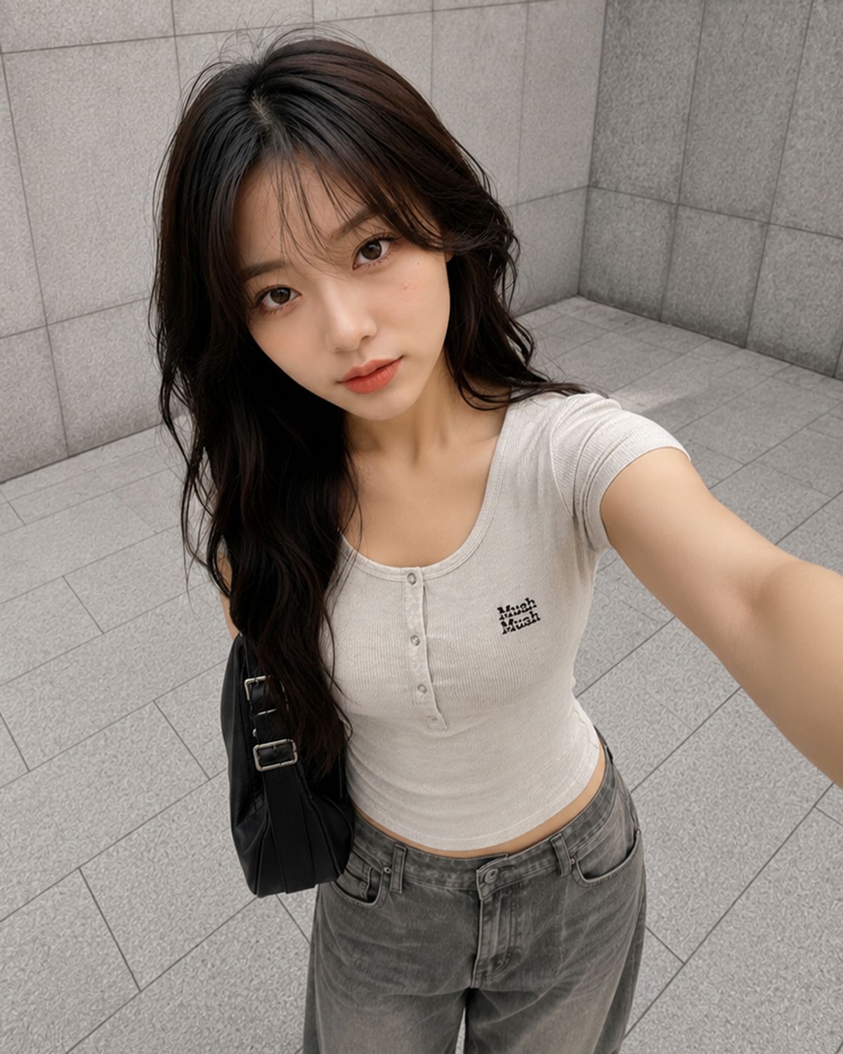 무아무아(MUAHMUAH) 헨리넥 반팔 티셔츠 [6color]