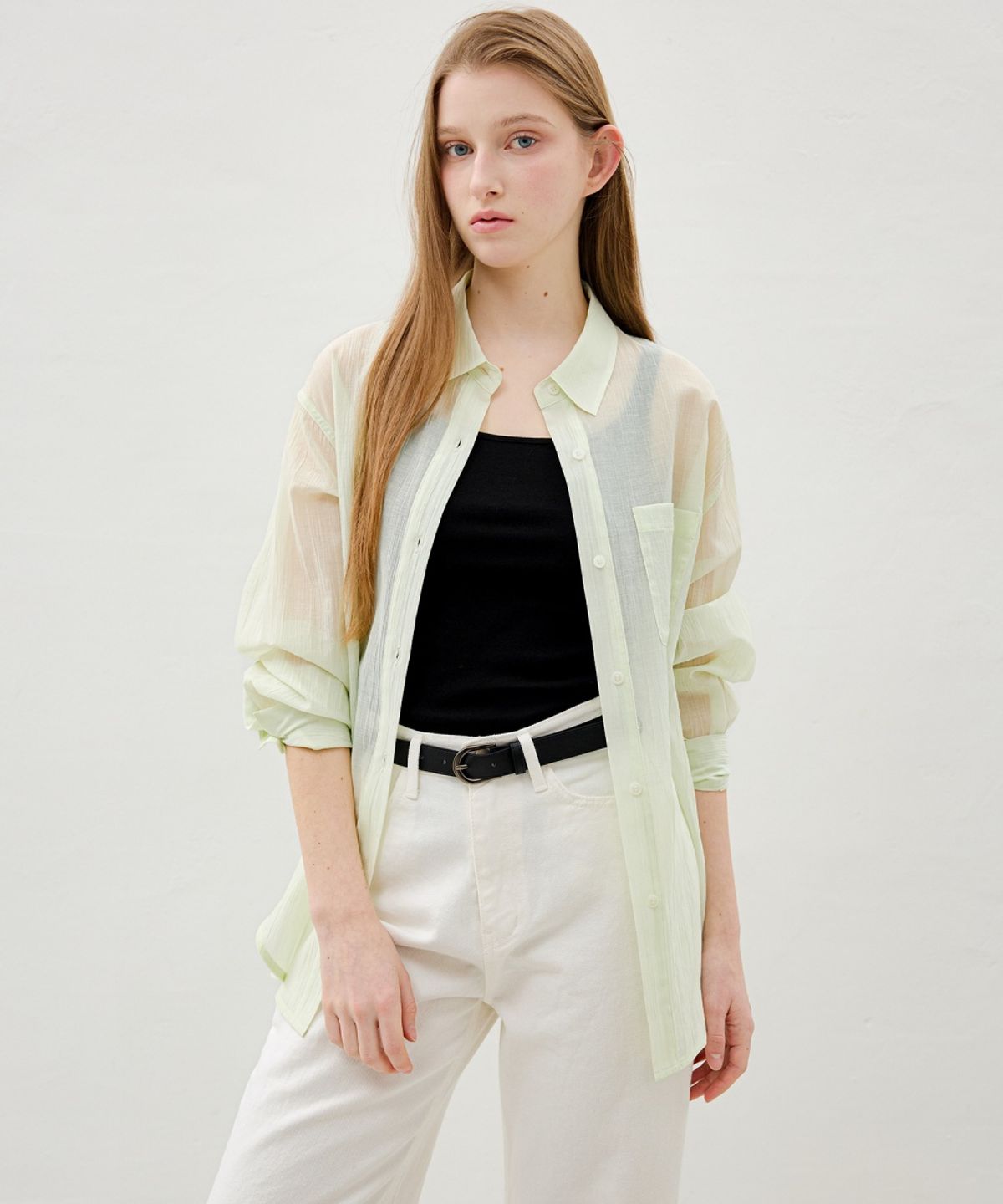 올리브 데 올리브(OLIVE DES OLIVE) 오버핏 요루 셔츠 OH6SB2810