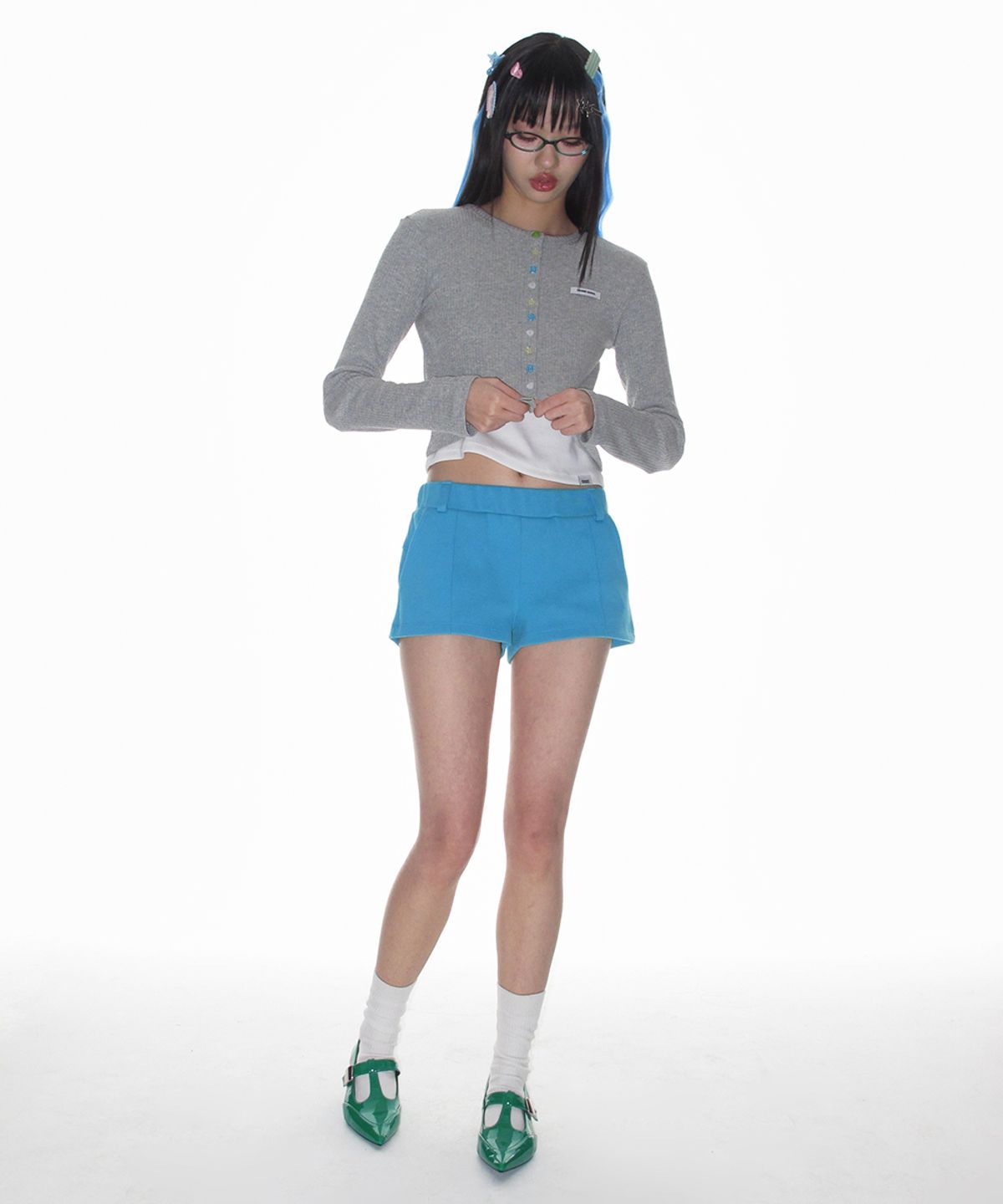 크랭크(CRANK) 피케이 마이크로 쇼츠_민트