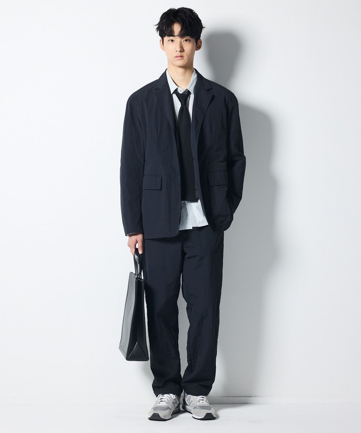 에스티코(STCO) CODIGALLERY DYED WASHING 어반 자켓 차콜 (오버핏)_CJPVA21NSC