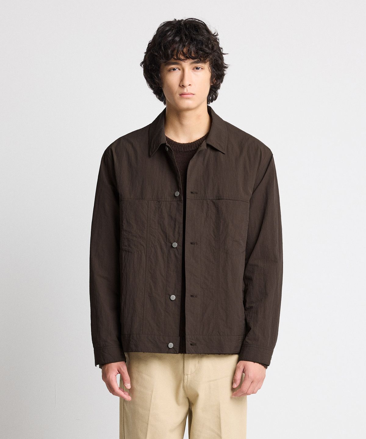 에스티코(STCO) CODIGALLERY Nylon-Wahing 트러커 브라운 (세미오버핏)_CJPVA02NSH