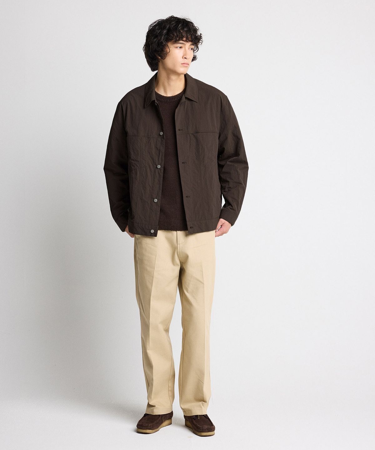 에스티코(STCO) CODIGALLERY Nylon-Wahing 트러커 브라운 (세미오버핏)_CJPVA02NSH