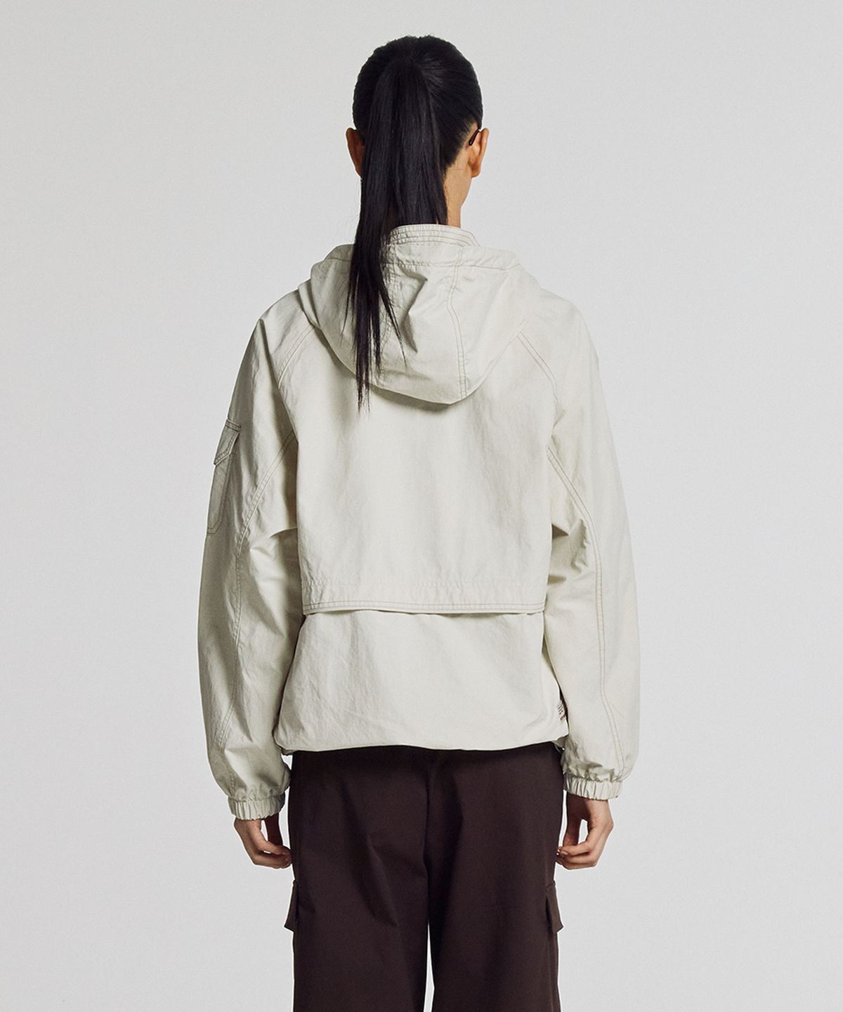 뉴발란스(NEW BALANCE) NBNAG21313 / UNI 2002 아카이브 후드 포켓 자켓 (CREAM)