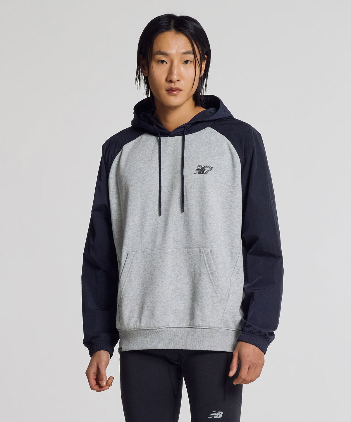 뉴발란스(NEW BALANCE) NBN0G15203 / UNI 에어핏 후드티 (M/GRAY)