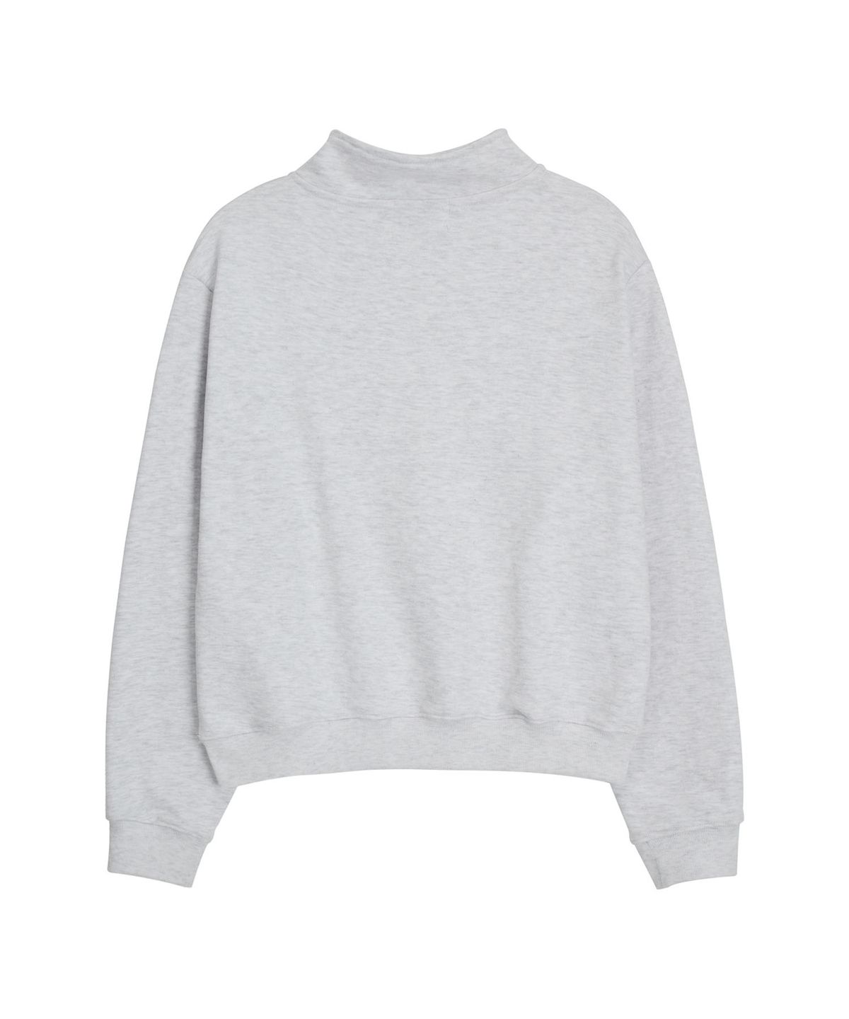에르에르(ERER) Cropped Half Zip-up Colorado Sweatshirt Melange Gray