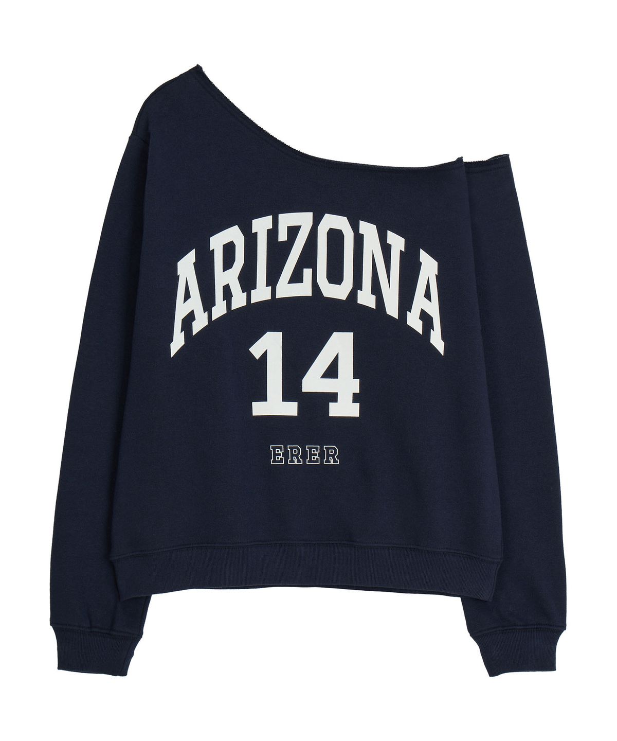 에르에르(ERER) Off-shoulder Arizona Sweatshirt Navy