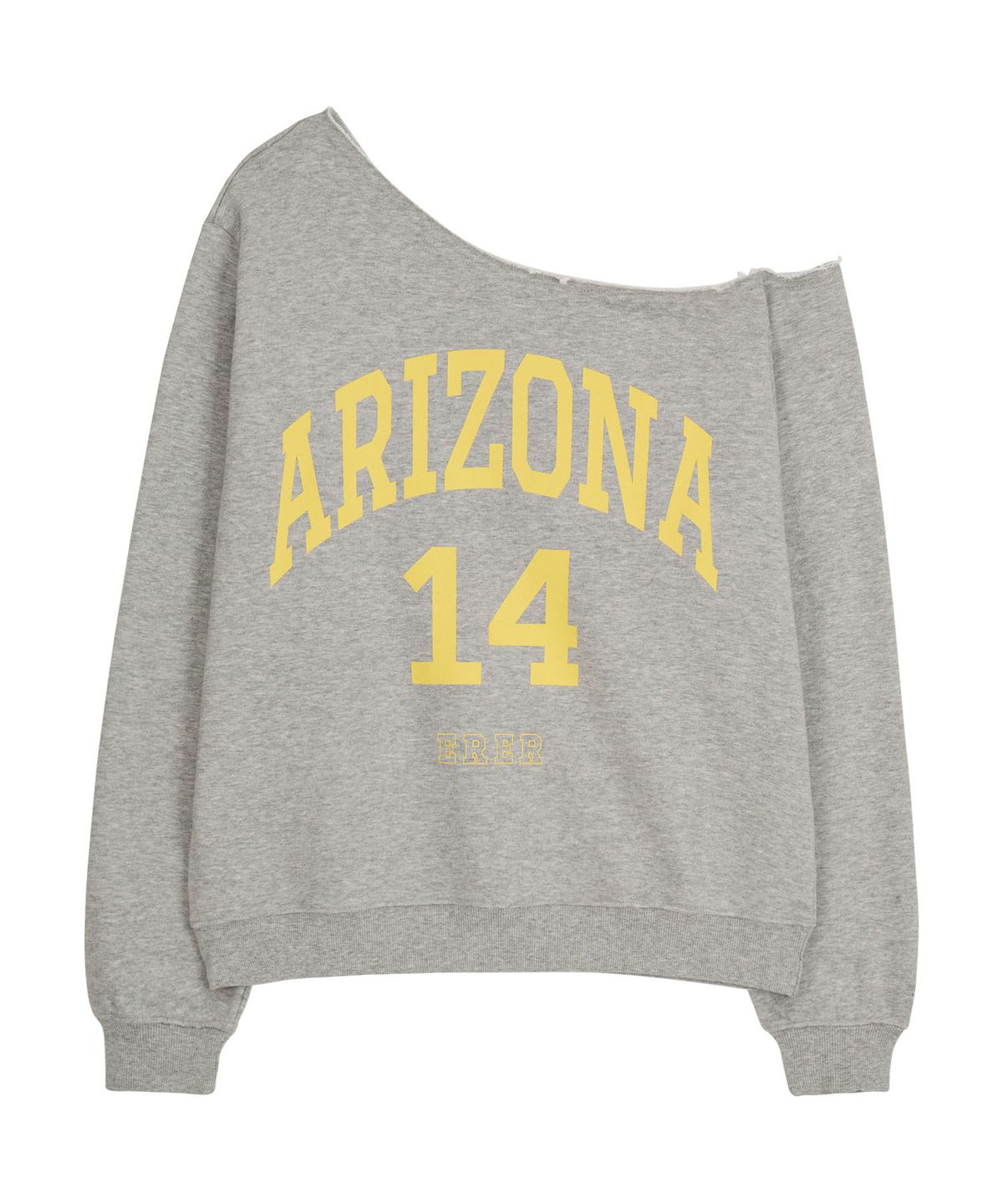 에르에르(ERER) Off-shoulder Arizona Sweatshirt Melange Gray
