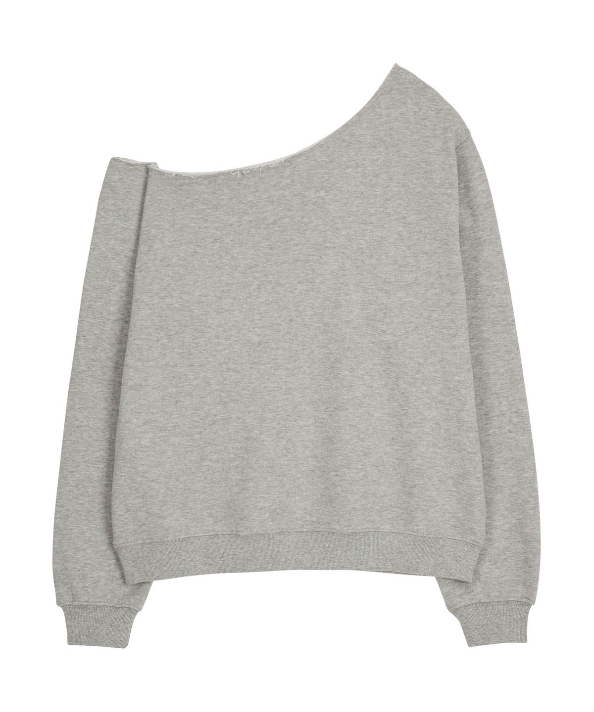 에르에르(ERER) Off-shoulder Arizona Sweatshirt Melange Gray