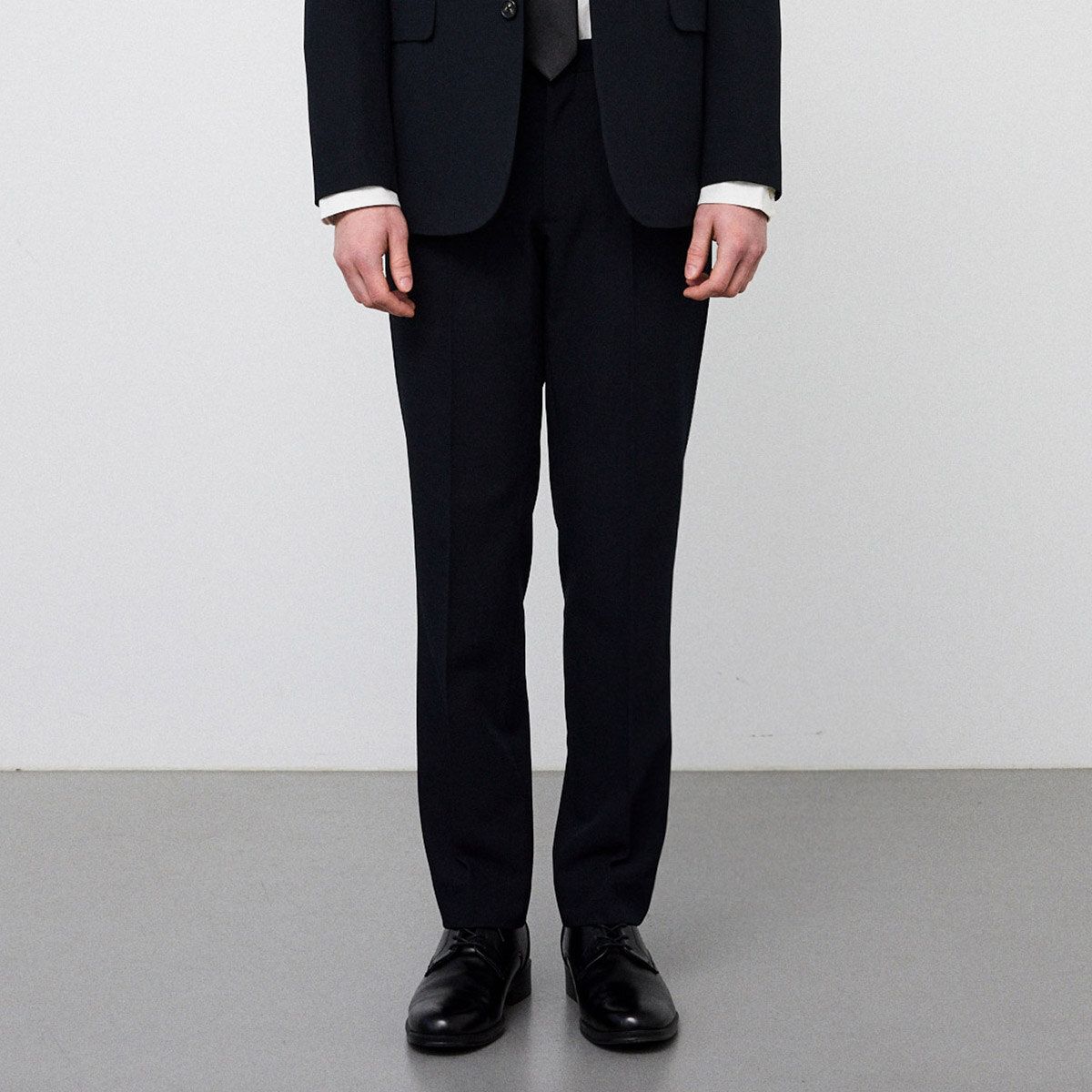 에스티코(STCO) CODIGALLERY 베이직 사방스판 반맞춤 수트 셋업 세트 네이비 (클래식핏)_CSJVZ02SET