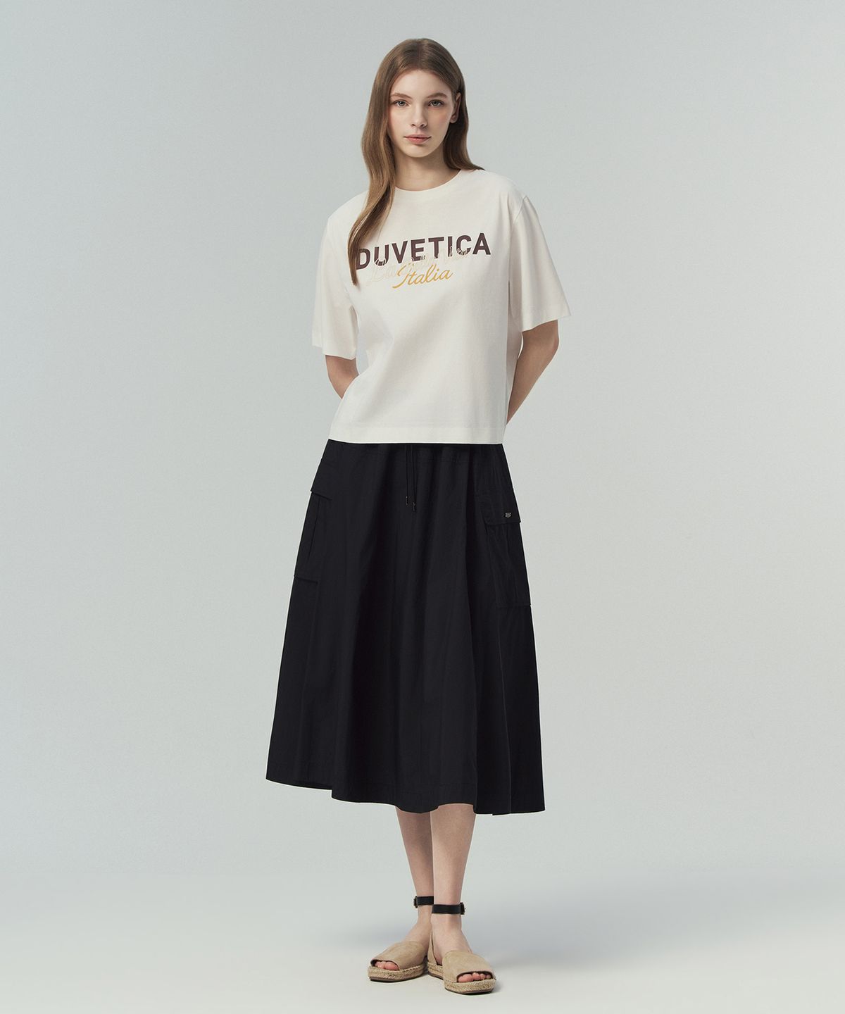 듀베티카(DUVETICA) 초를라노 N(블랙)(여성 스커트)