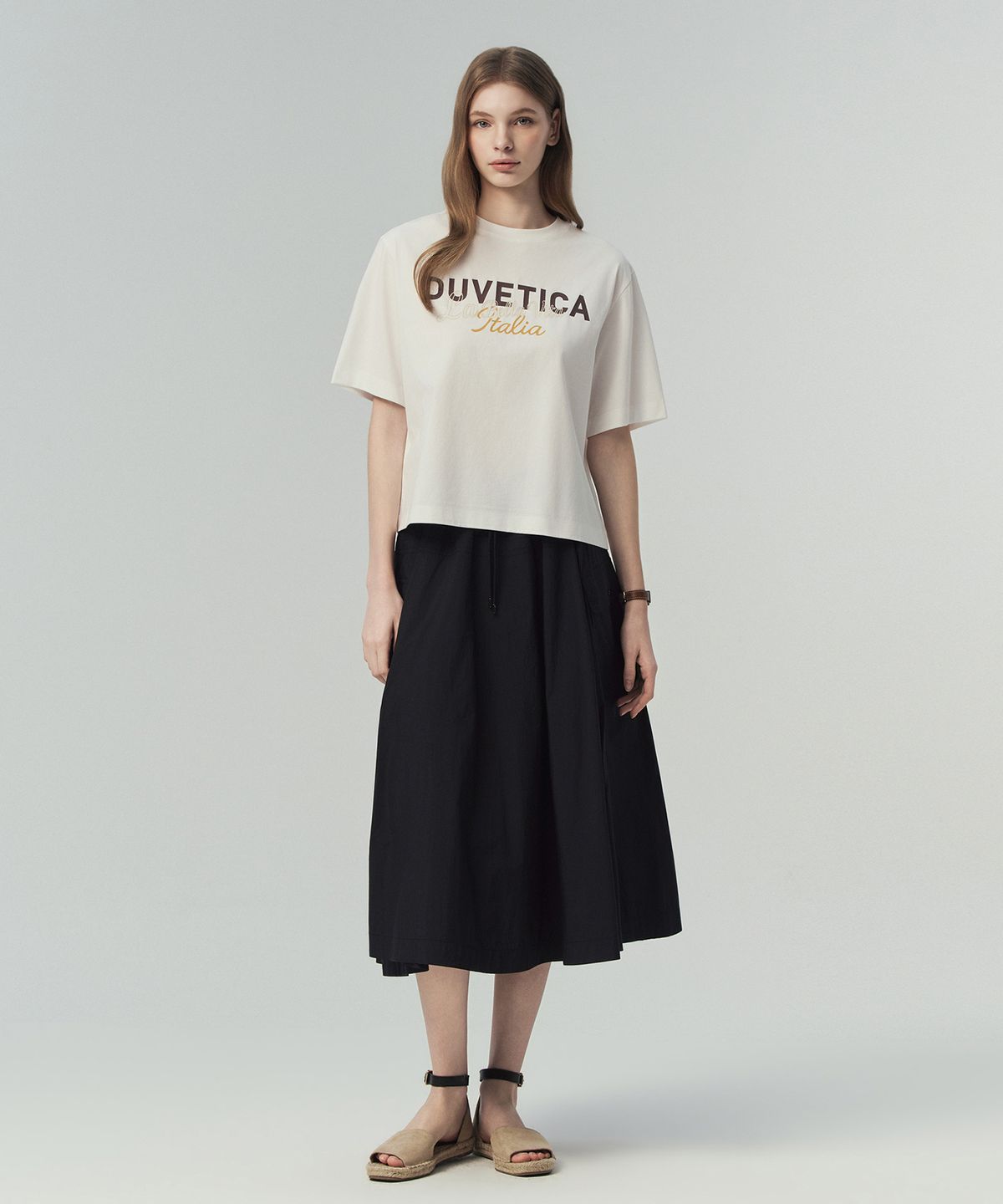 듀베티카(DUVETICA) 초를라노 N(블랙)(여성 스커트)