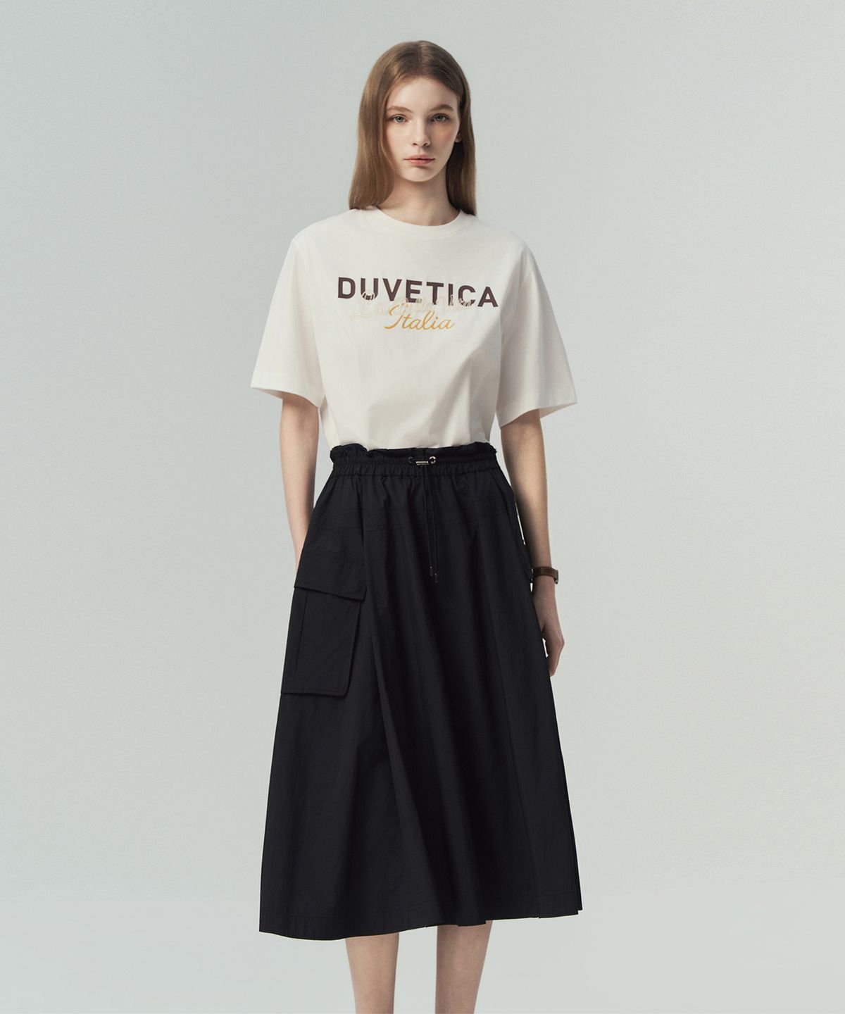 듀베티카(DUVETICA) 초를라노 N(블랙)(여성 스커트)