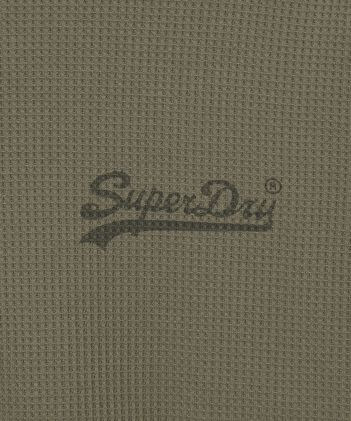슈퍼드라이(SUPERDRY) 와플 롱슬리브 티셔츠 카키 SDUILAQ04KHK
