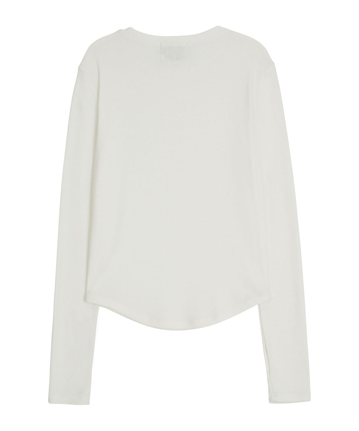 에르에르(ERER) Logo Label long-sleeved T-shirt White