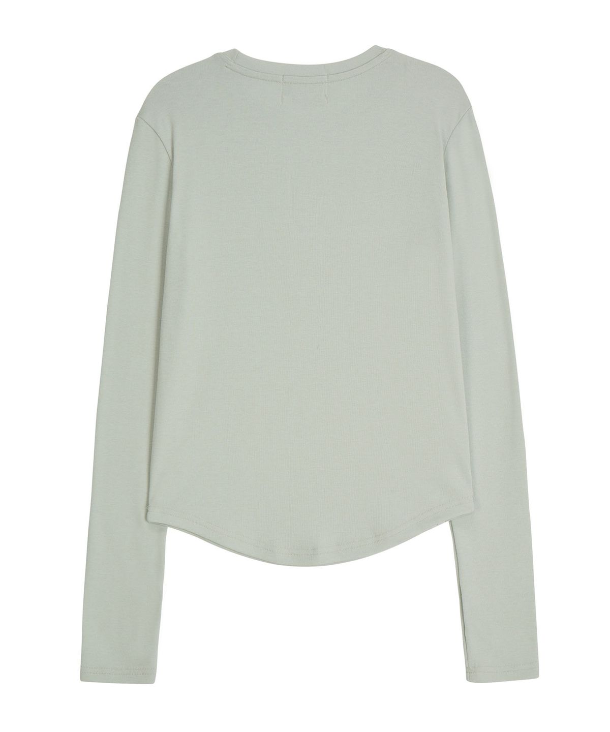 에르에르(ERER) Logo Label long-sleeved T-shirt Mint