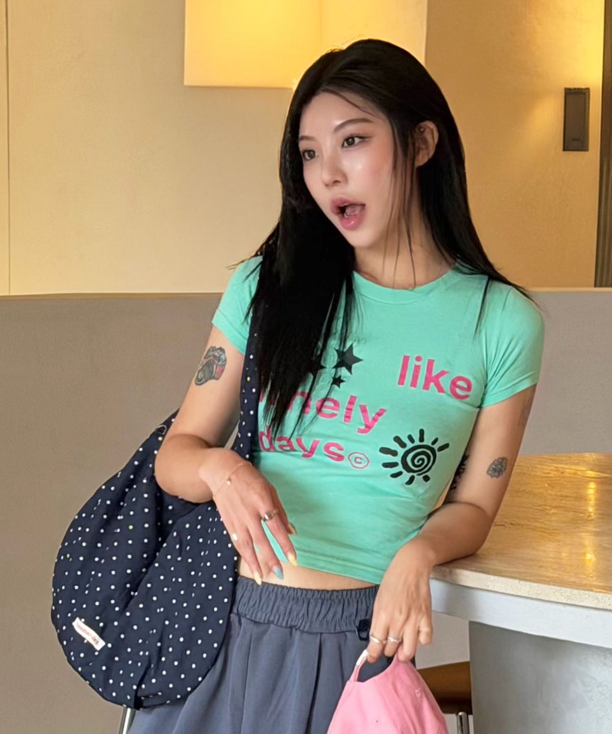 마스마룰즈(MASMARULEZ) Drop eco shoulder bag_Dot denim