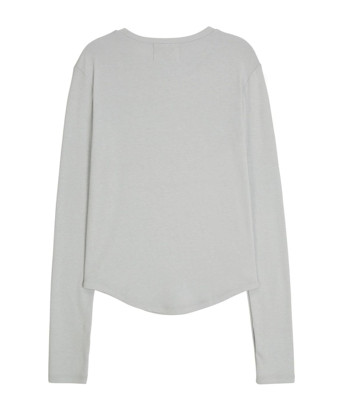 에르에르(ERER) Logo Label long-sleeved T-shirt Gracy Blue
