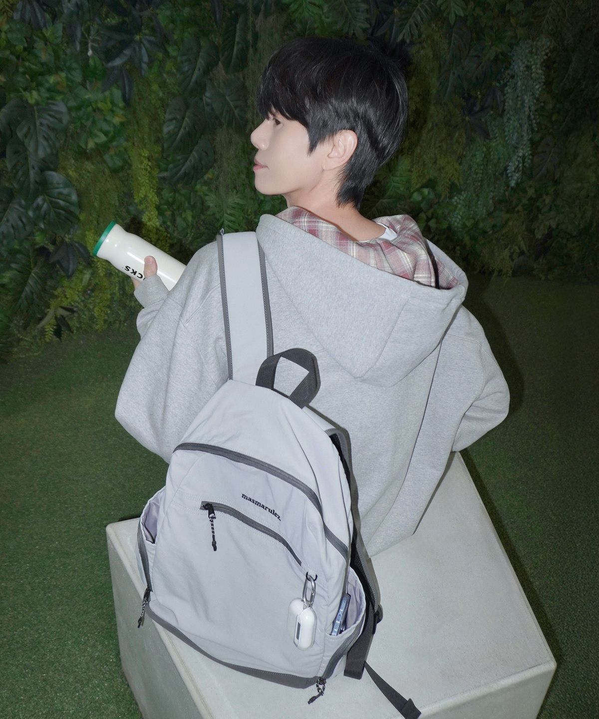 마스마룰즈(MASMARULEZ) Mono lite backpack_Light Gray