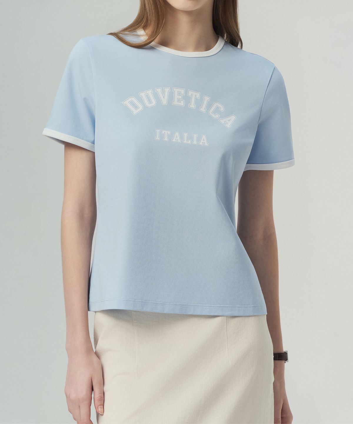 듀베티카(DUVETICA) 키에티 N(라이트스카이블루)(여성 반팔티셔츠)