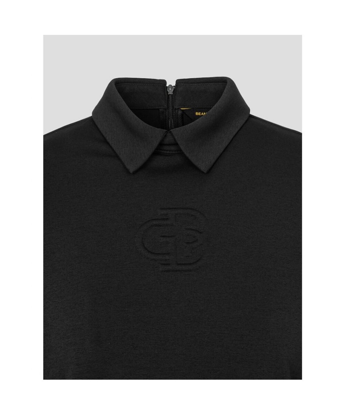 빈폴골프(BEANPOLE GOLF) [B_under] 여성 로고 엠보 칼라 긴소매 티셔츠  블랙