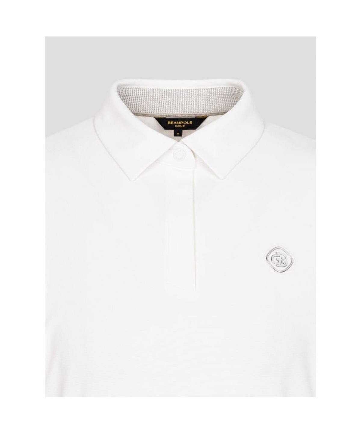 빈폴골프(BEANPOLE GOLF) [B_under] 여성 텍스처 믹스 칼라 긴소매 티셔츠  화이트