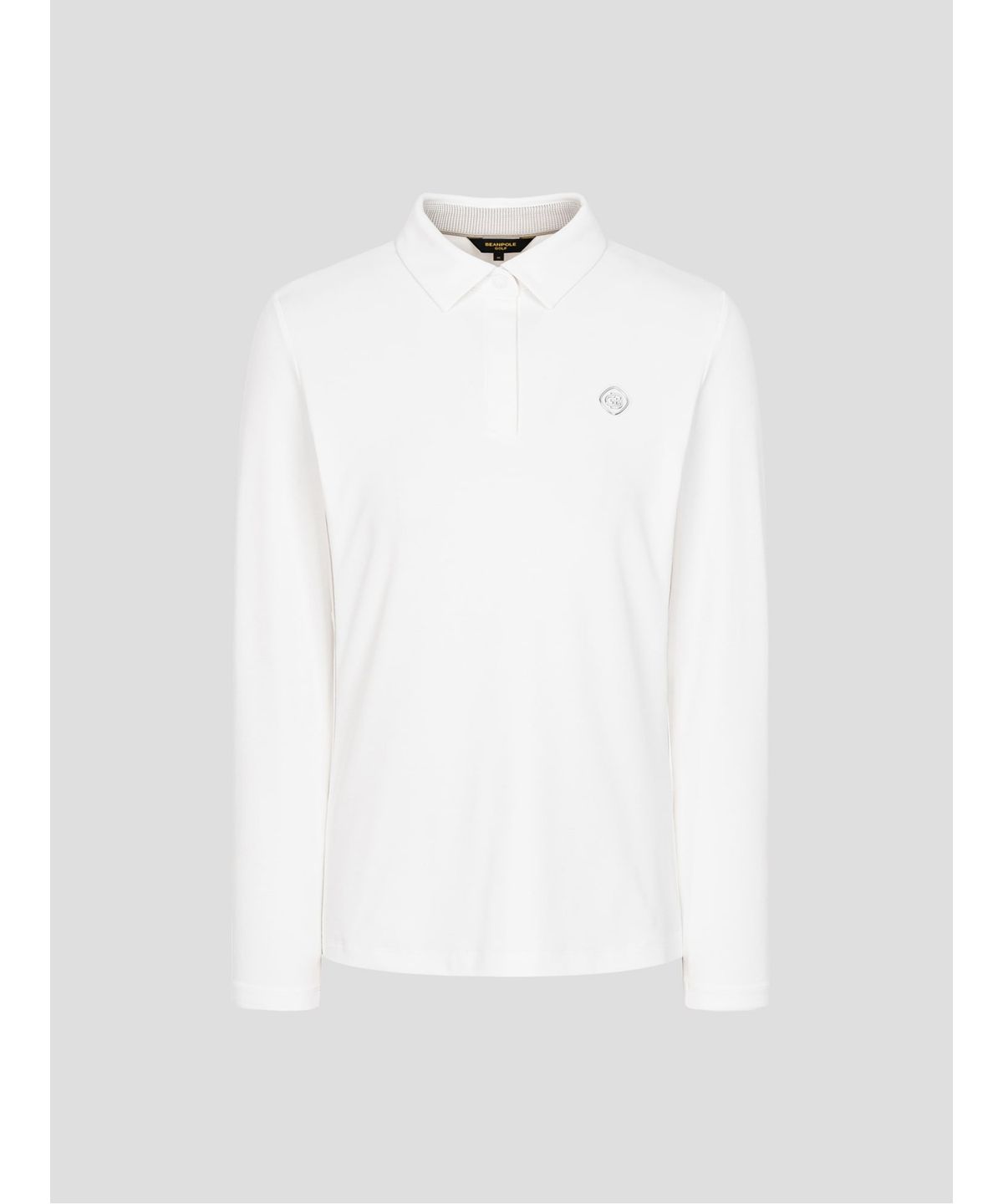 빈폴골프(BEANPOLE GOLF) [B_under] 여성 텍스처 믹스 칼라 긴소매 티셔츠  화이트