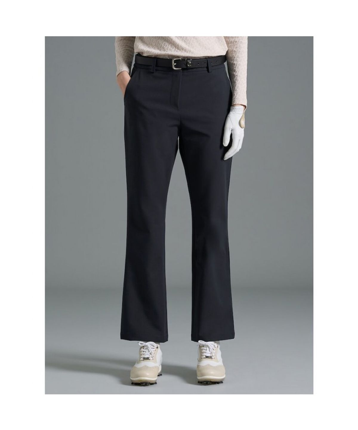 빈폴골프(BEANPOLE GOLF) [B_under] 여성 스윙 부츠컷 팬츠  블랙