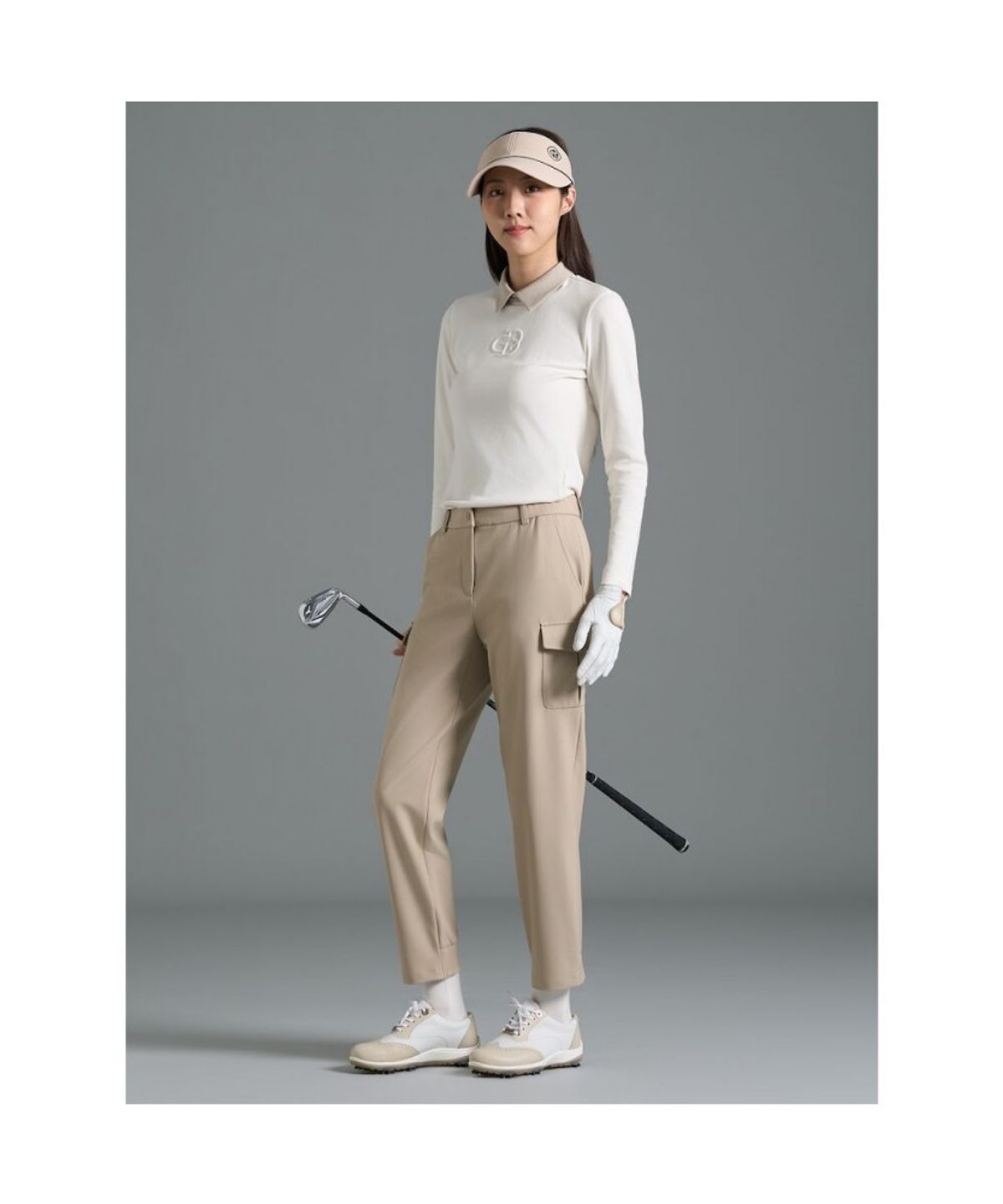 빈폴골프(BEANPOLE GOLF) [B_under] 여성 반조거 팬츠  베이지