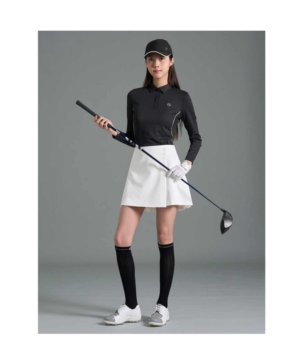 빈폴골프(BEANPOLE GOLF) [B_under] 여성 뒷주름 배색포인트 큐롯  아이보리