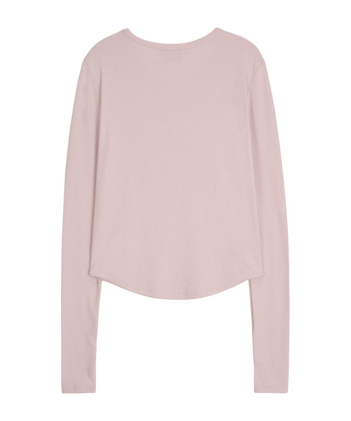 에르에르(ERER) Henley Neck Soft T-shirt Light Pink