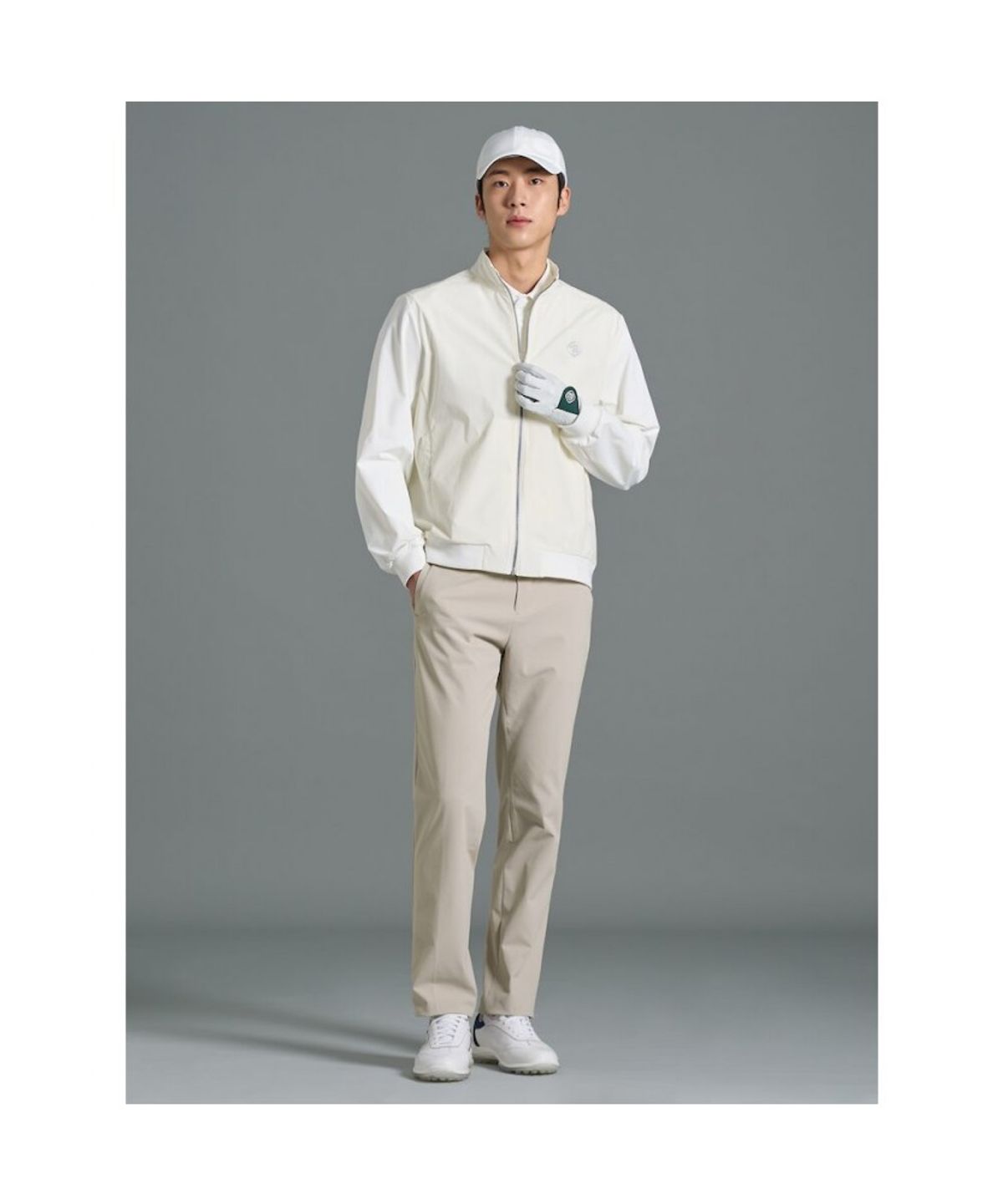 빈폴골프(BEANPOLE GOLF) [B_under] 남성 하이브리드 바람막이  화이트