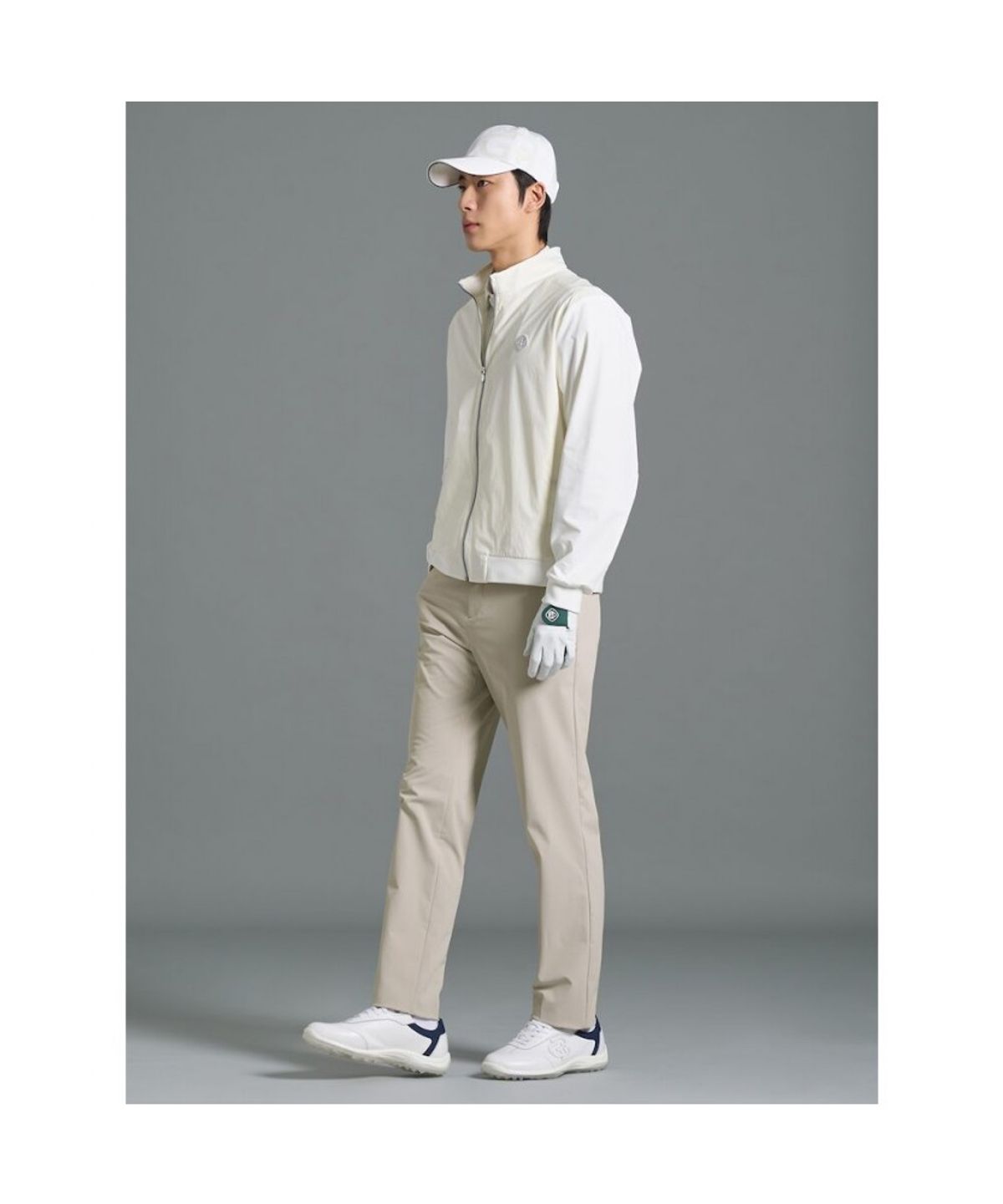 빈폴골프(BEANPOLE GOLF) [B_under] 남성 하이브리드 바람막이  화이트