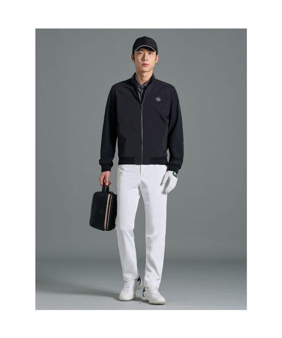 빈폴골프(BEANPOLE GOLF) [B_under] 남성 하이브리드 바람막이  블랙