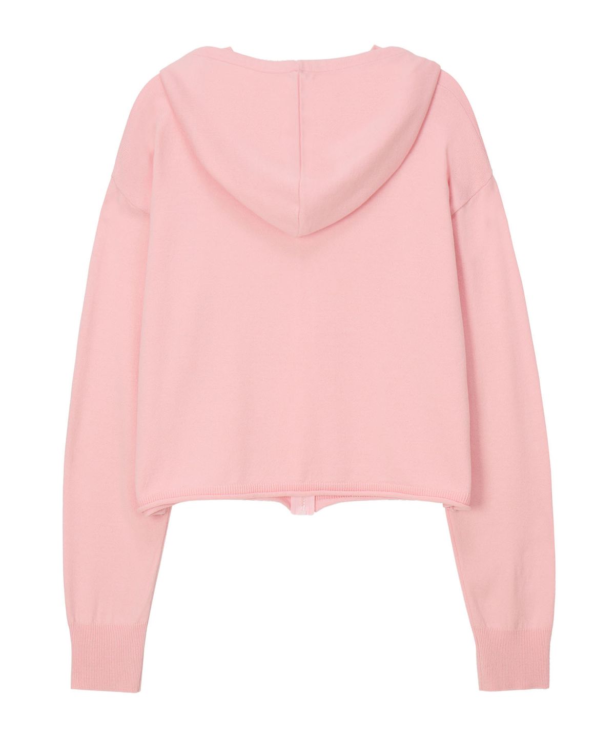 에르에르(ERER) Hooded Knit Zip-Up Pink